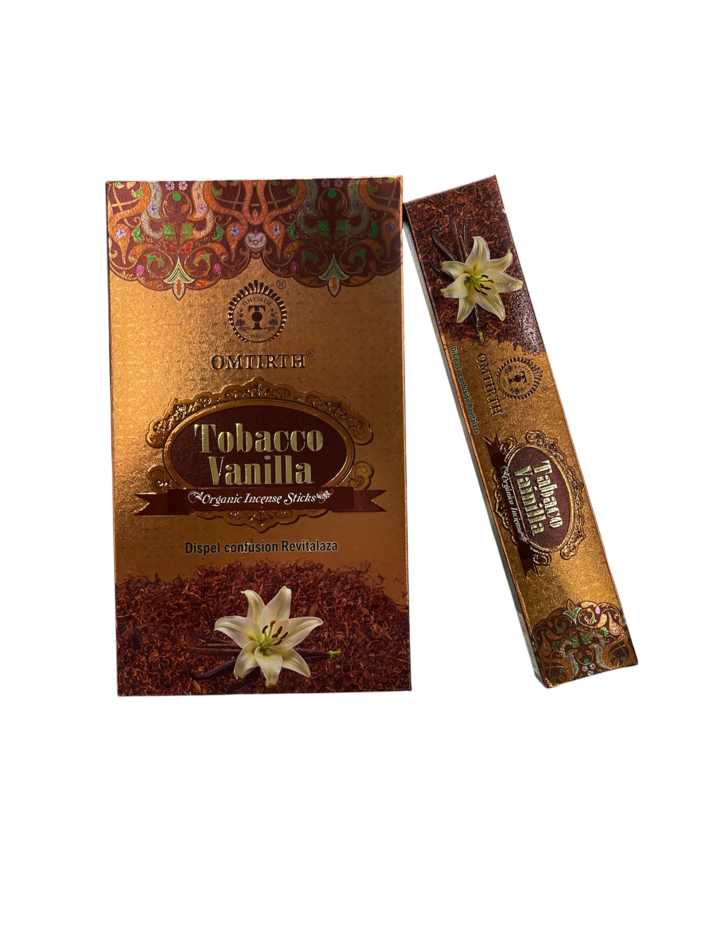 Incienso Omtirth Tabaco Vainilla 12 uds.