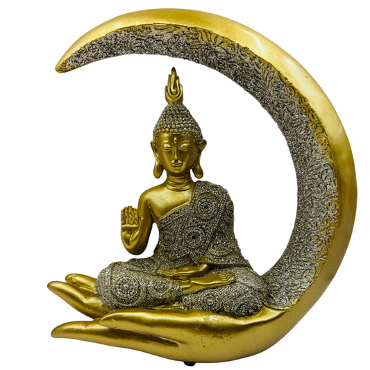Figura de "Buda con Luna Brillante"