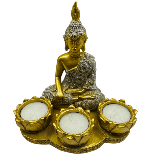 Buda Zen Dorado y Plateado