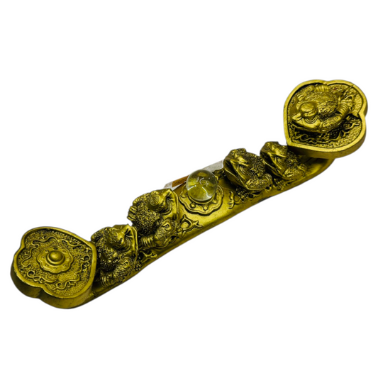 Correa Dorada de Ranas de 3 Patas