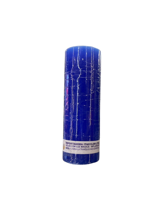 Vela Cirio Azul 15 cm