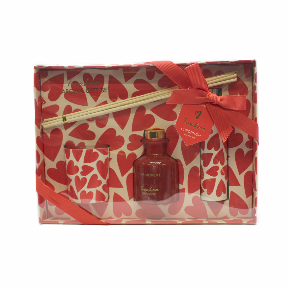 Set de regalo - Difusor con varilla + spray aromatizante "True love"