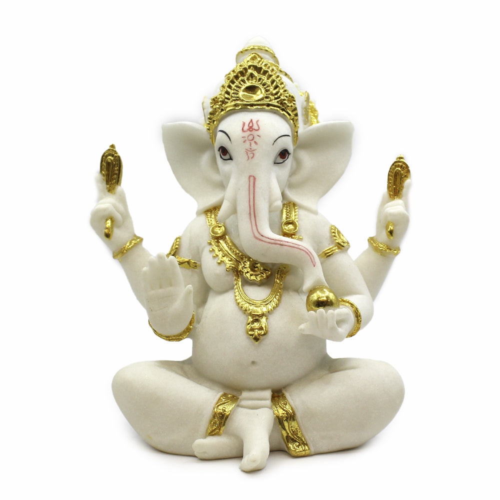 Figura Ganesha crema
