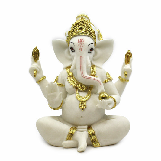 Figura Ganesha crema