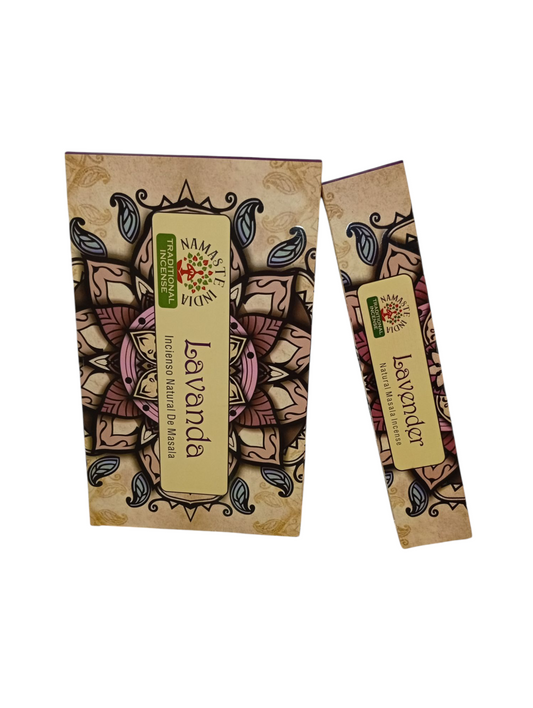 Incienso de Lavanda Namaste India 12 uds.