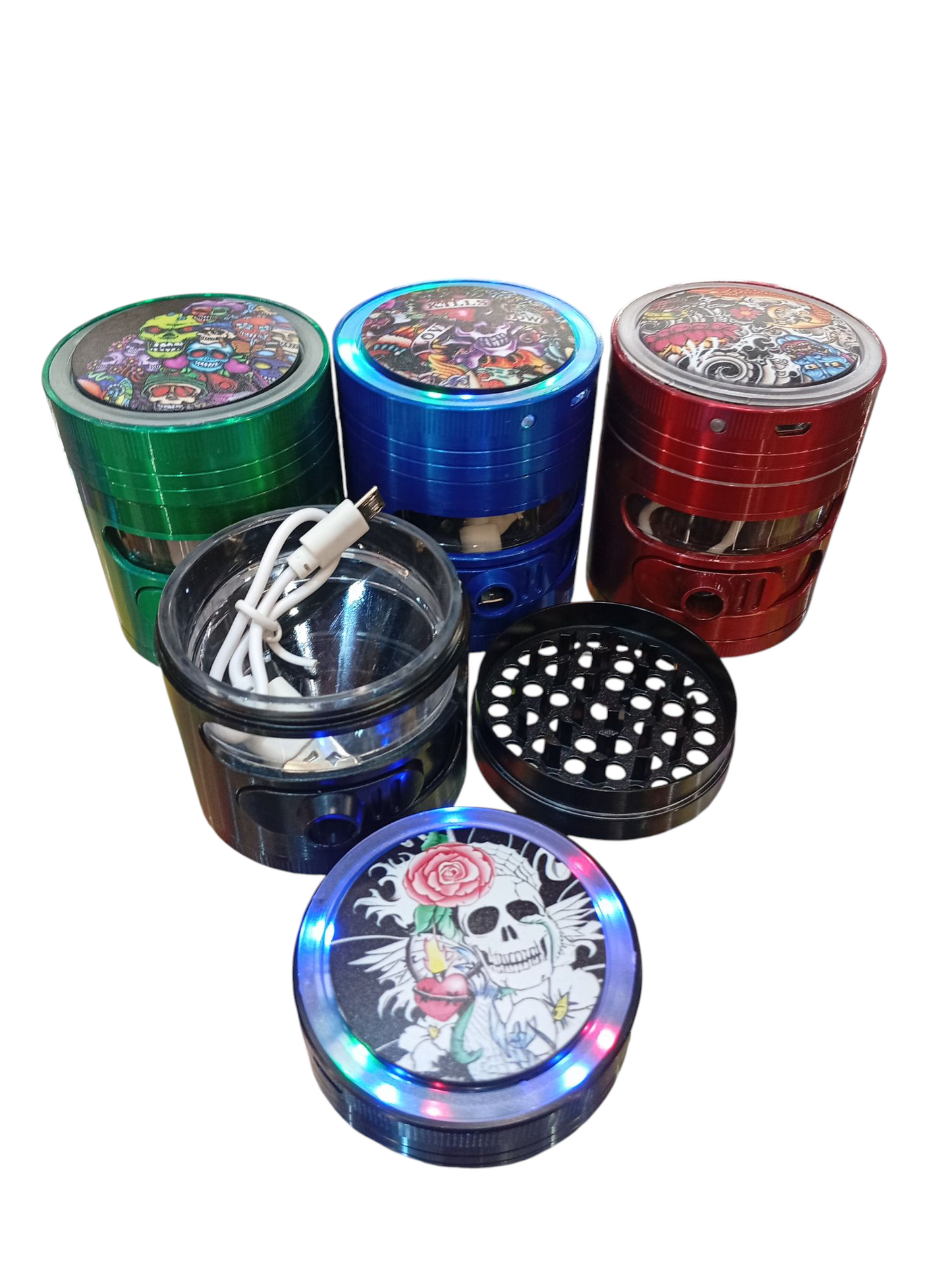 Grinder Metálico con Luz  MF-109