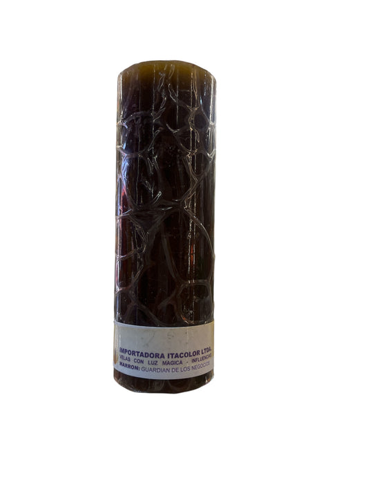 Vela Cirio Marrón 15 cm