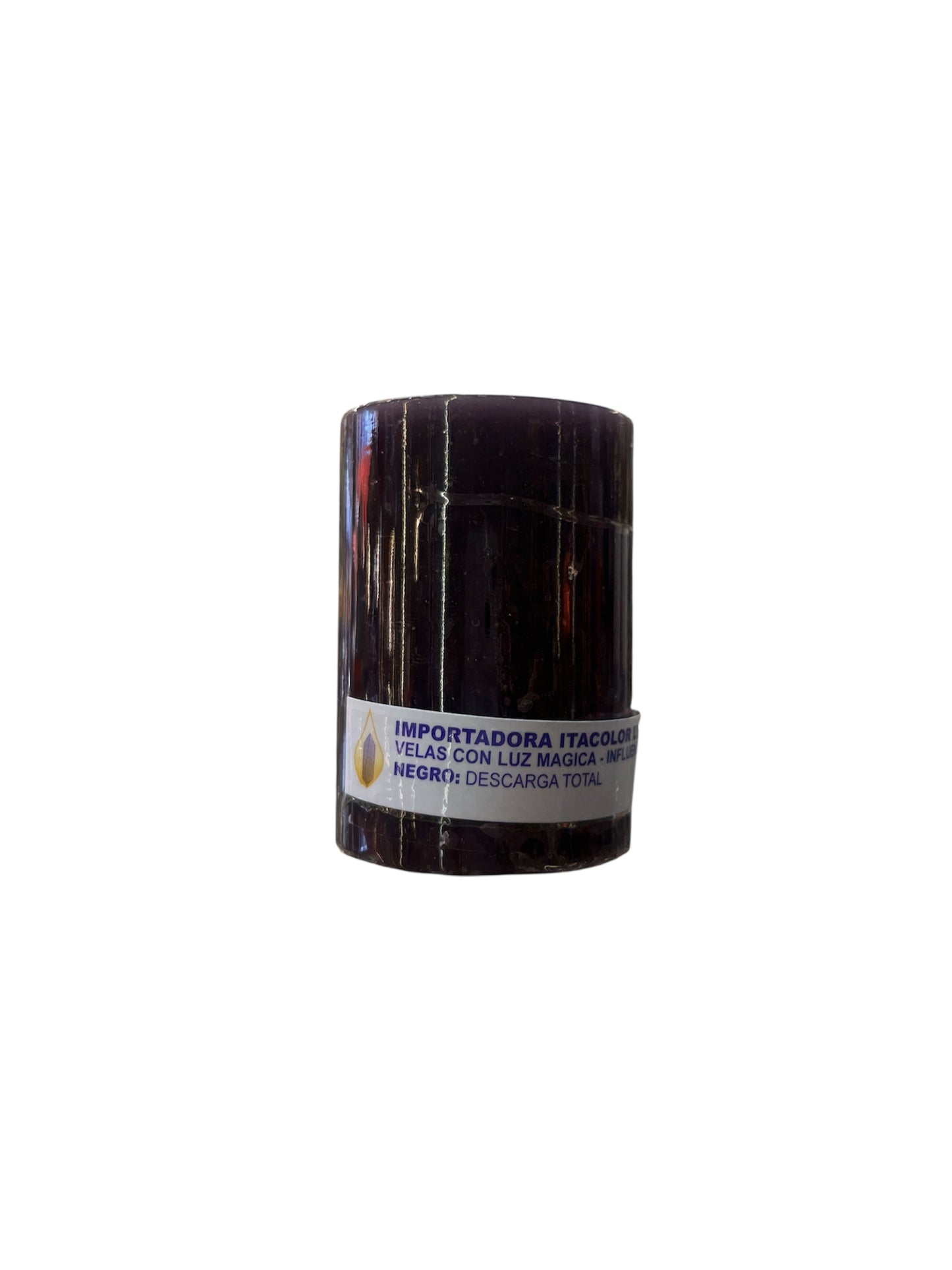 Vela Cirio Negra 7 cm
