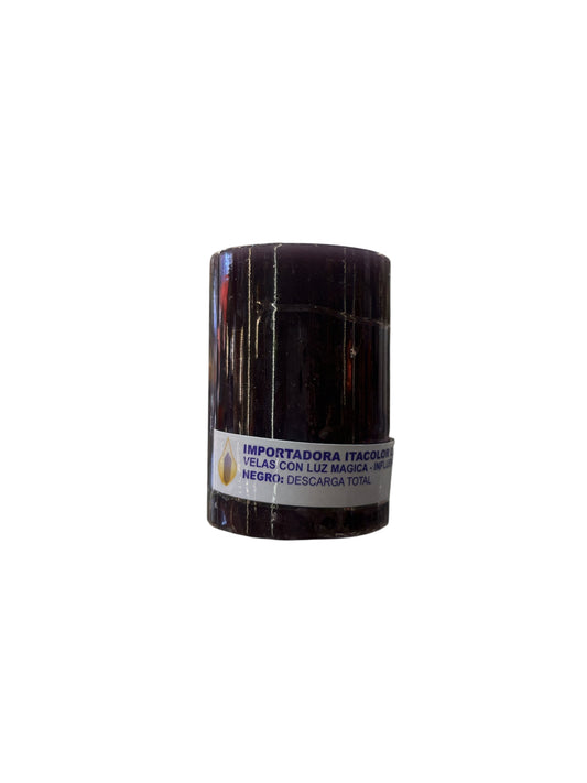 Vela Cirio Negra 7 cm