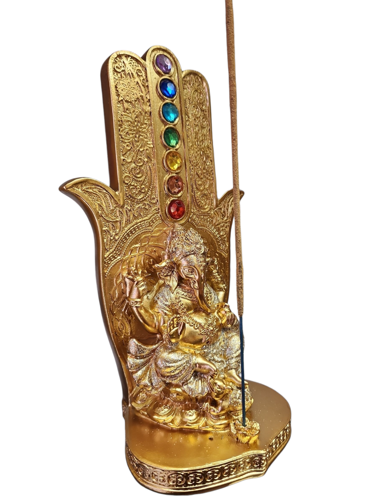 Porta Incienso 7 Chakras Buda y Ganesha RS68964-5