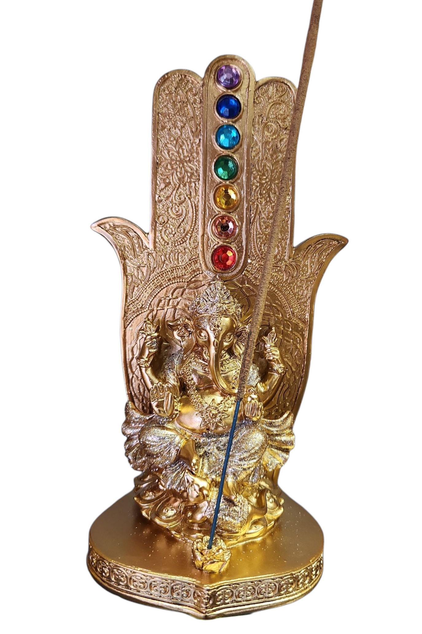 Porta Incienso 7 Chakras Buda y Ganesha RS68964-5