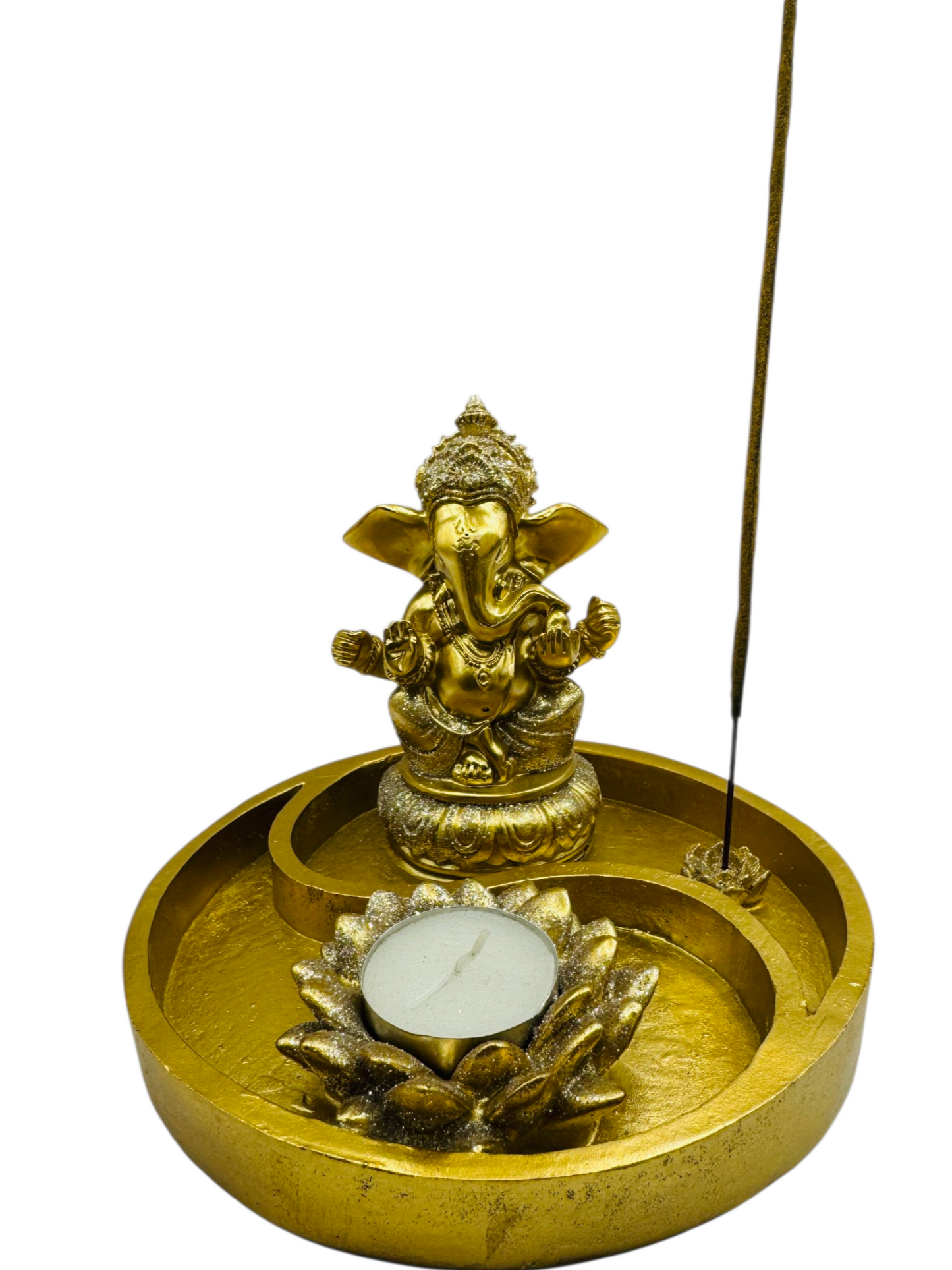 Adorno de Ganesha Porta Incienso y Velas