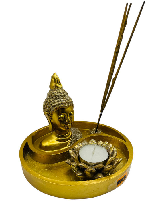 Incensario Buda Tibetano Dorado RS66932