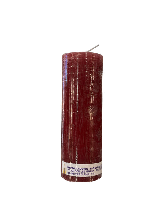 Vela Cirio Roja 15 cm