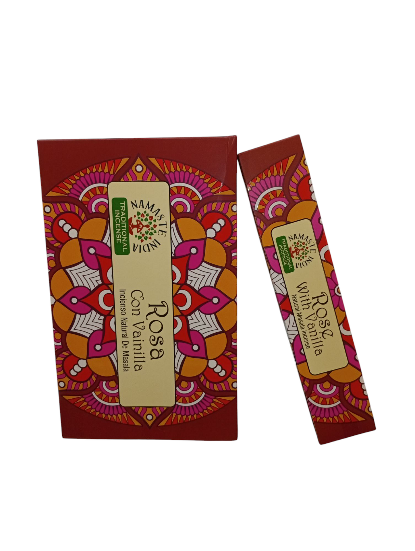 Incienso de Rosa con Vainilla Namaste India 12 uds.
