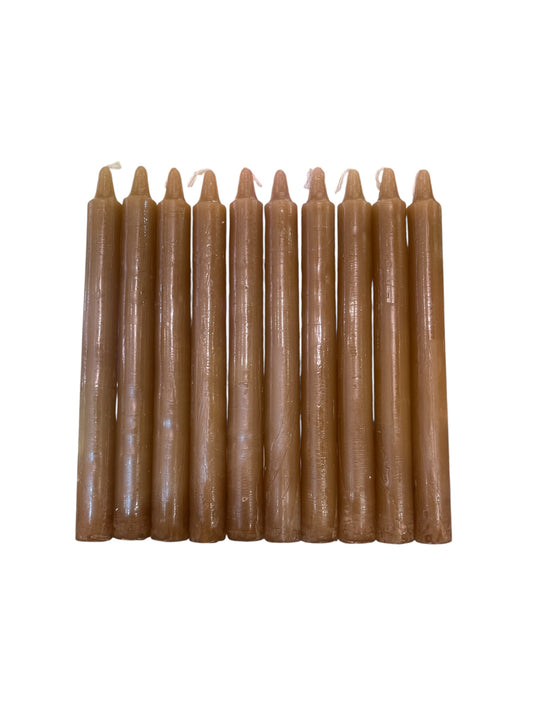 Vela Lisa Tabaco 10 uds.