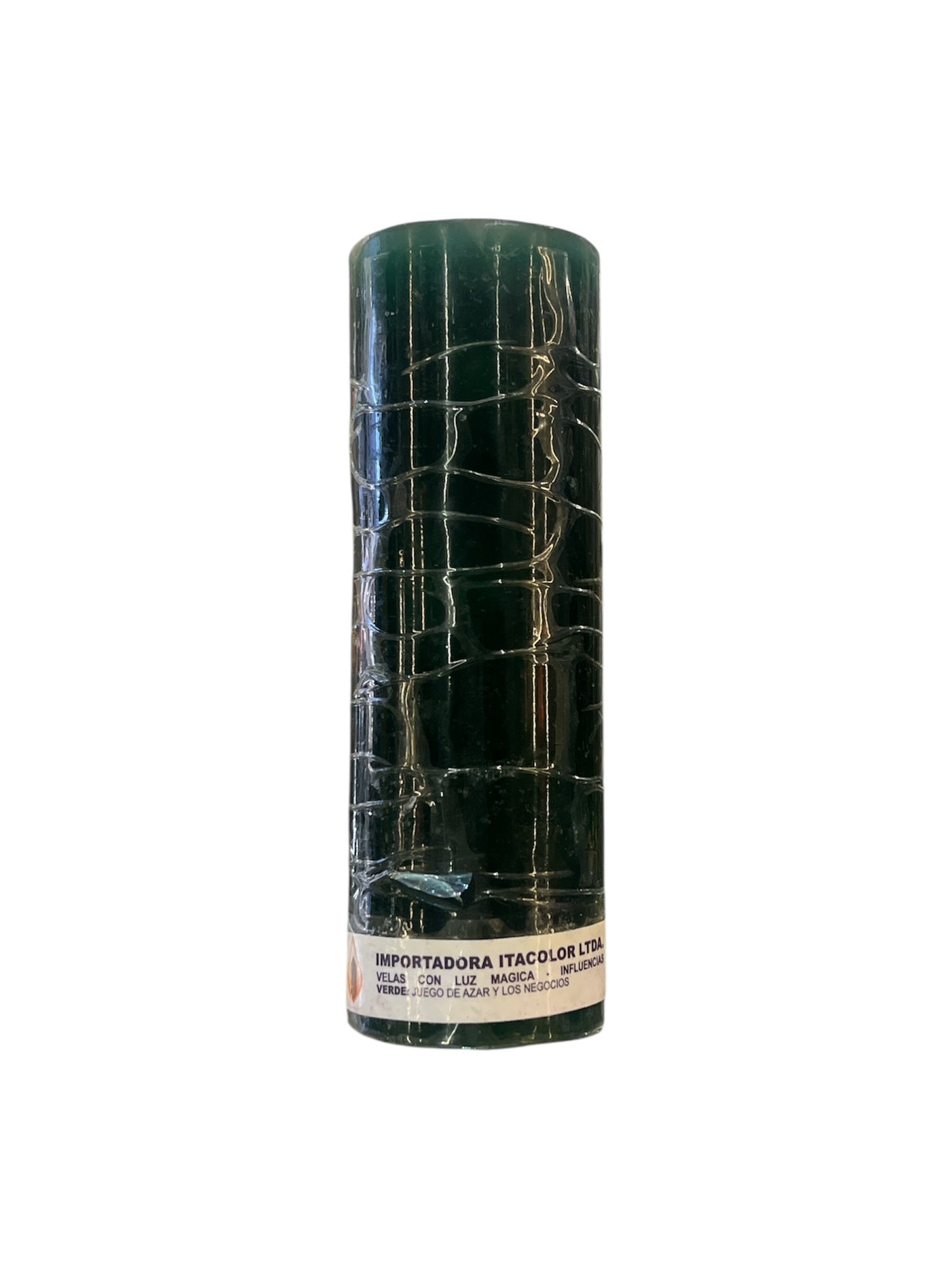 Vela Cirio Verde 15 cm
