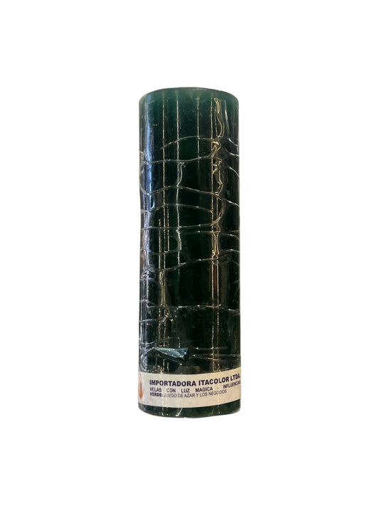 Vela Cirio Verde 15 cm